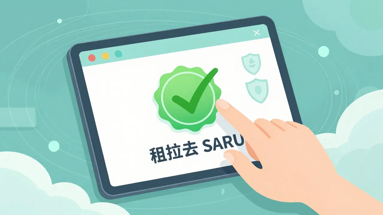 Anime illustration of safe online pharmacy verification seal