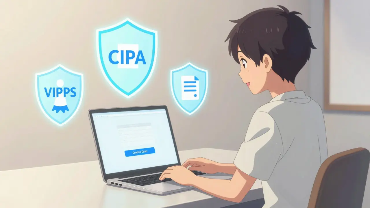 Character safely ordering generic meds online with security shields